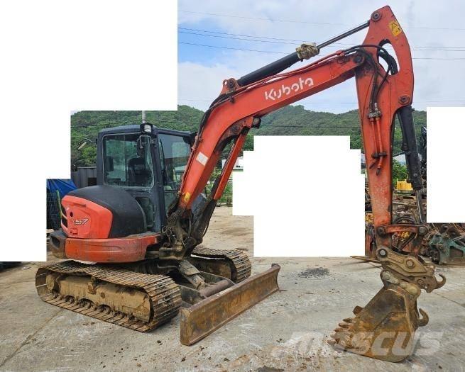 Kubota KX 57 Mini ekskavatörler, 7 tona dek