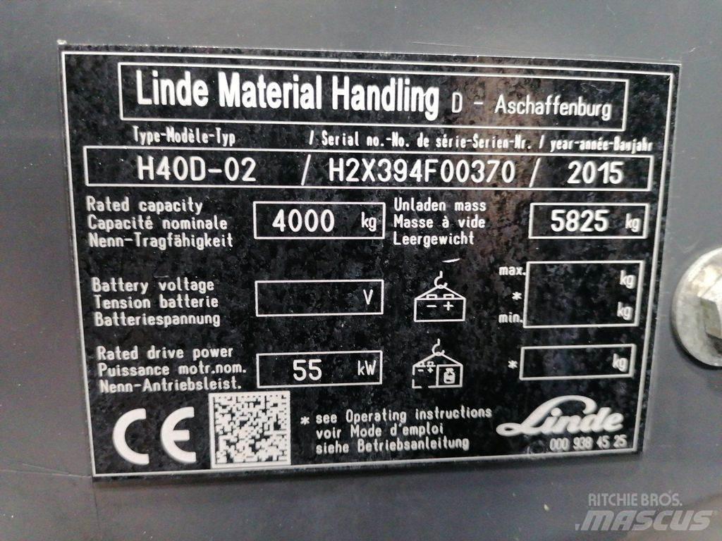 Linde H40D-02 Dizel forkliftler