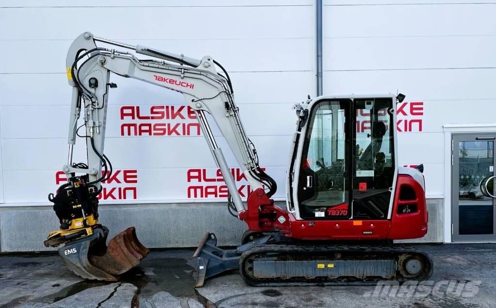Takeuchi TB 370 Mini ekskavatörler, 7 tona dek