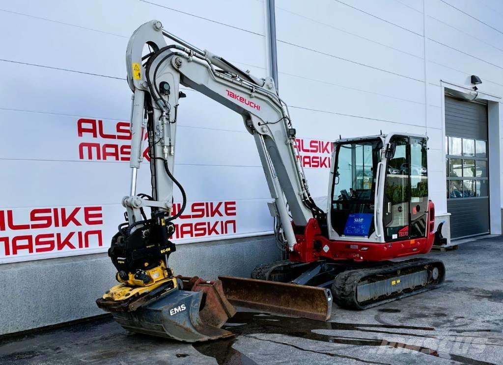 Takeuchi TB 370 Mini ekskavatörler, 7 tona dek