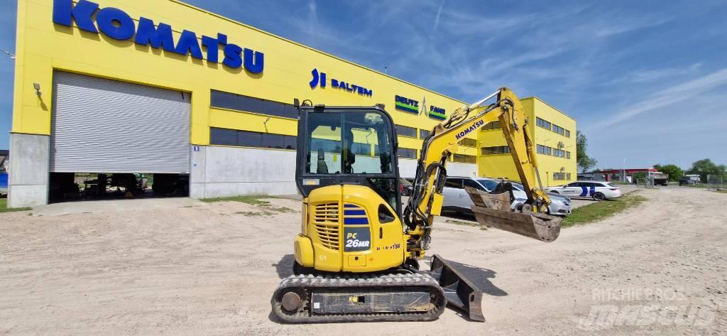Komatsu PC 26 MR Mini ekskavatörler, 7 tona dek