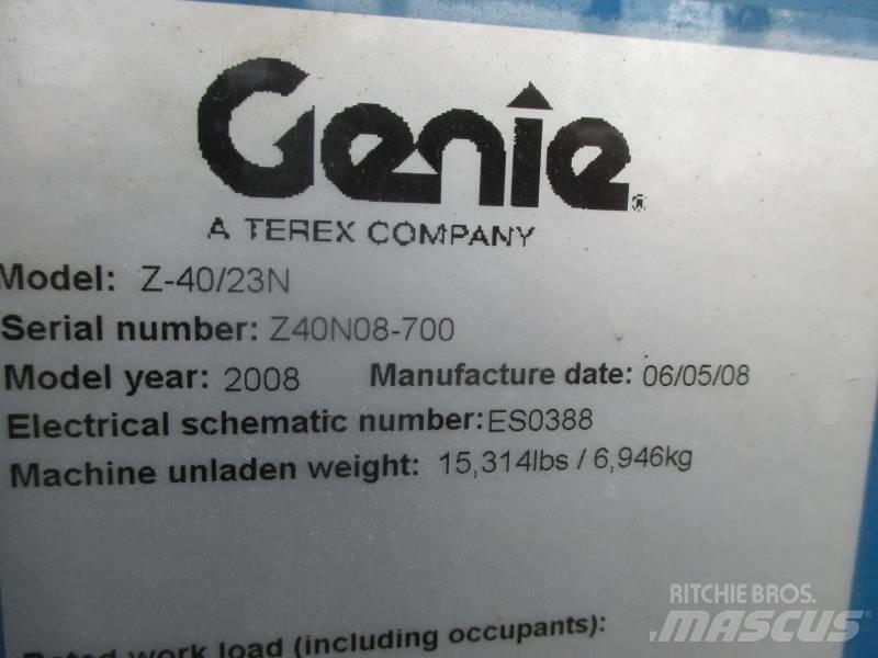 Genie Z 40/23 N Körüklü personel platformları