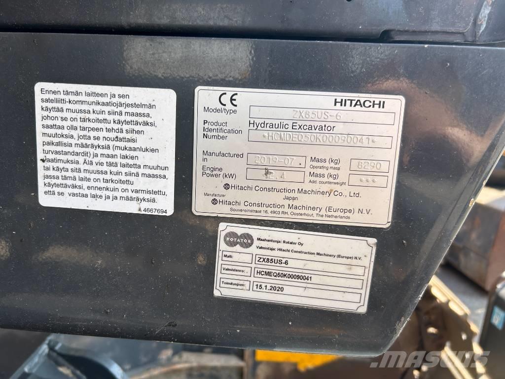 Hitachi ZX85US-6 BL Midi ekskavatörler 7 - 12 t