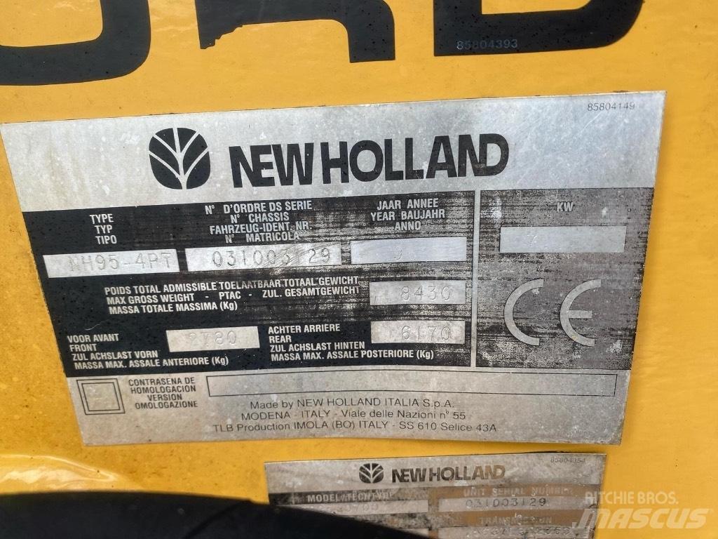 New Holland NH 95 Kazıcı yükleyiciler - beko loder