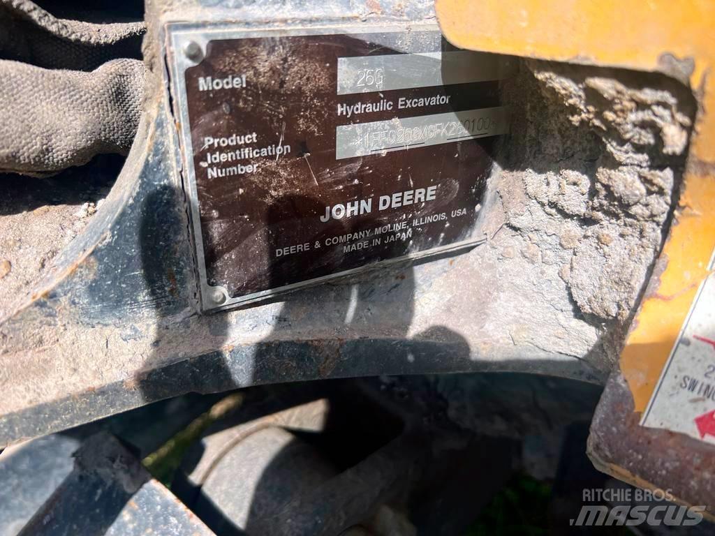 John Deere 26G Mini ekskavatörler, 7 tona dek