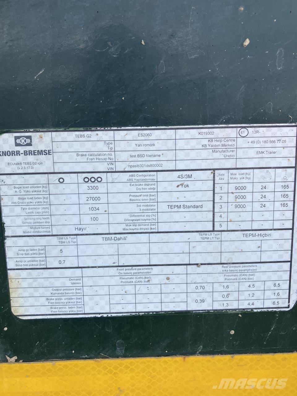  EMEK SLB 3 Sivi gübre ve ilaç tankerleri