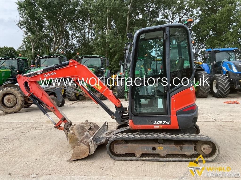 Kubota U 27-4 Mini ekskavatörler, 7 tona dek