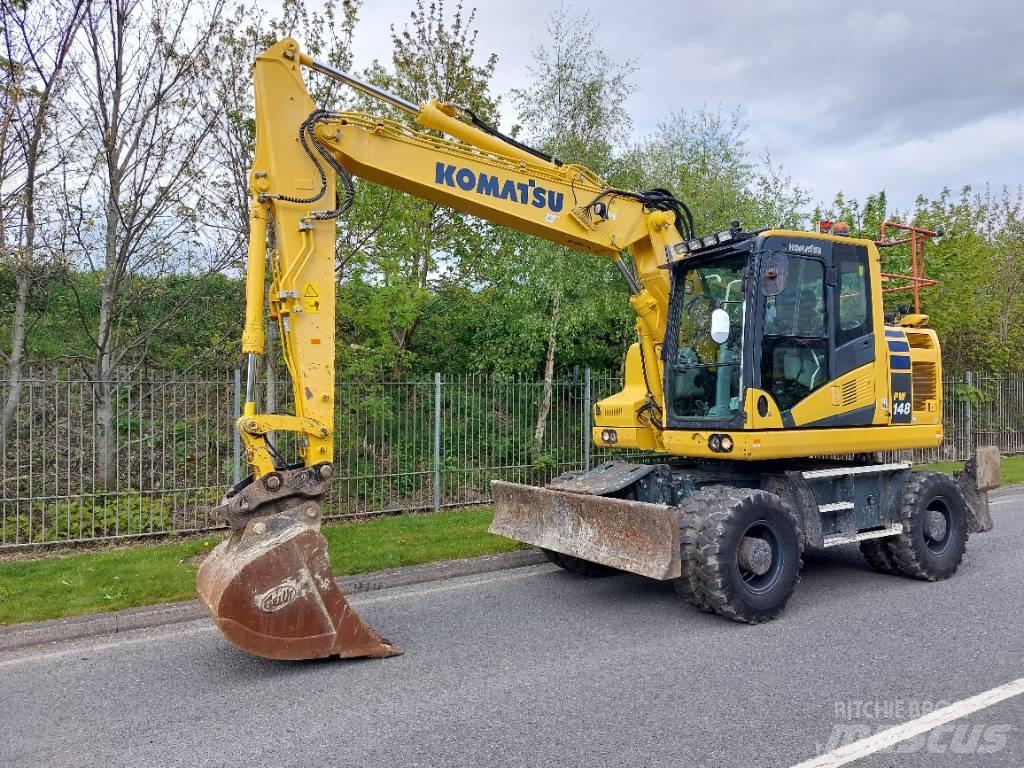 Komatsu PW148-11 Lastik tekerli ekskavatörler