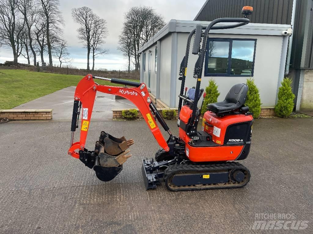 Kubota K008-5 Mini ekskavatörler, 7 tona dek