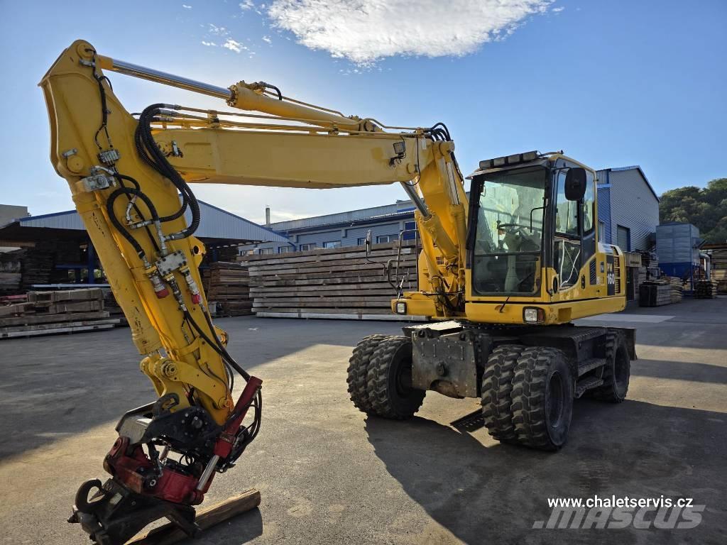 Komatsu PW 160 Lastik tekerli ekskavatörler