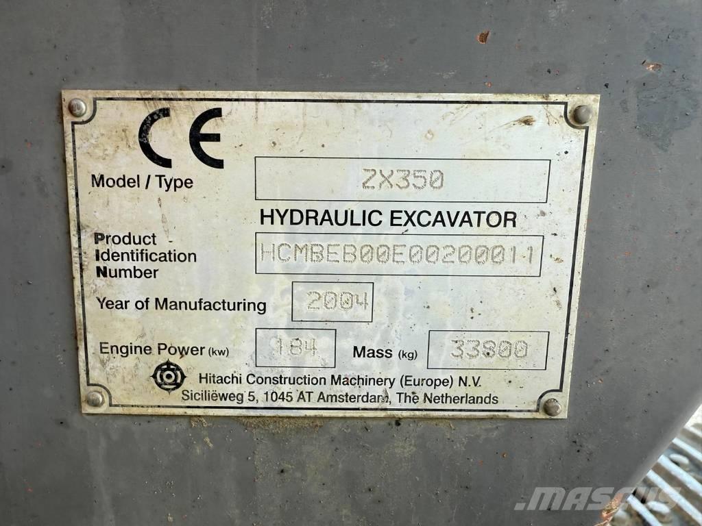 Hitachi ZX 350 Paletli ekskavatörler