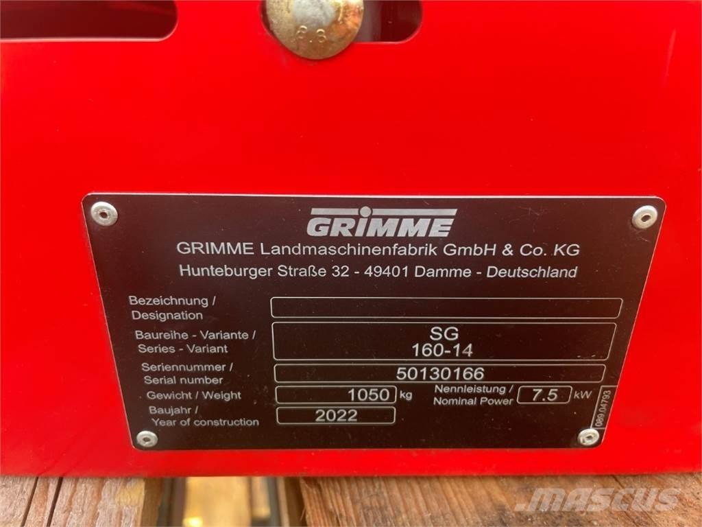 Grimme SG 160-14 Boylama ekipmanları