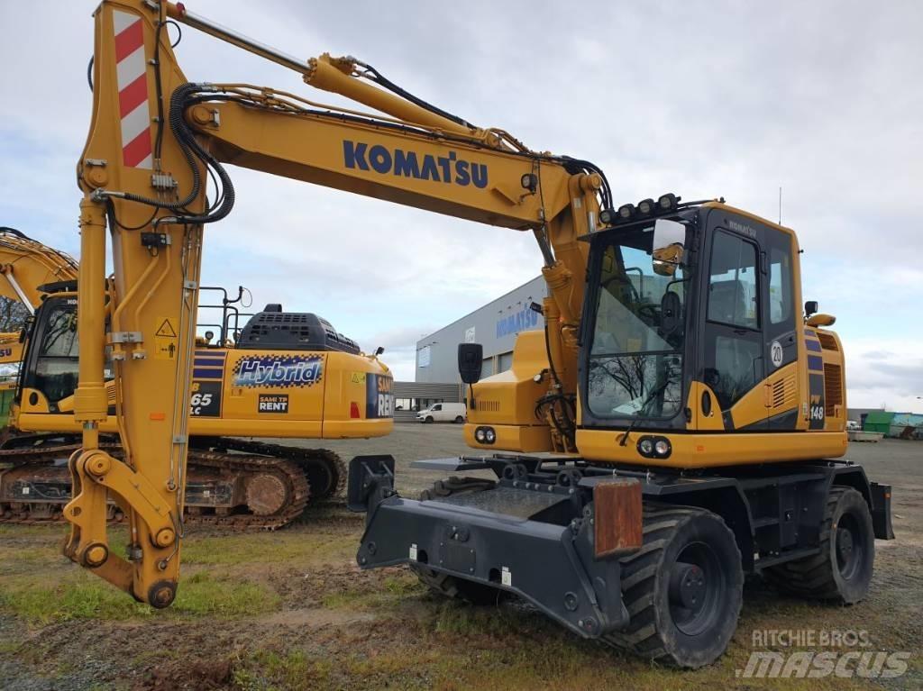 Komatsu PW148-11EO Lastik tekerli ekskavatörler