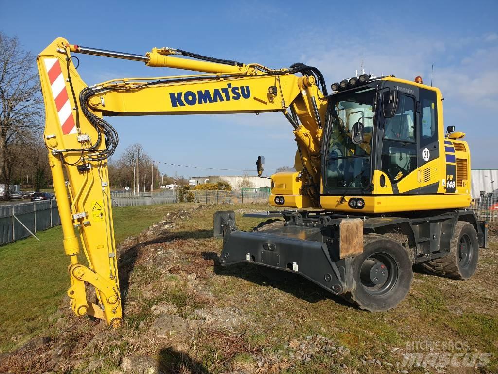 Komatsu PW148-11EO Lastik tekerli ekskavatörler