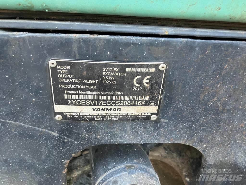 Yanmar SV 17 EX Mini ekskavatörler, 7 tona dek
