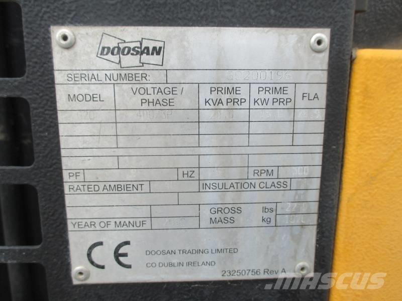 Doosan G 20 Dizel Jeneratörler