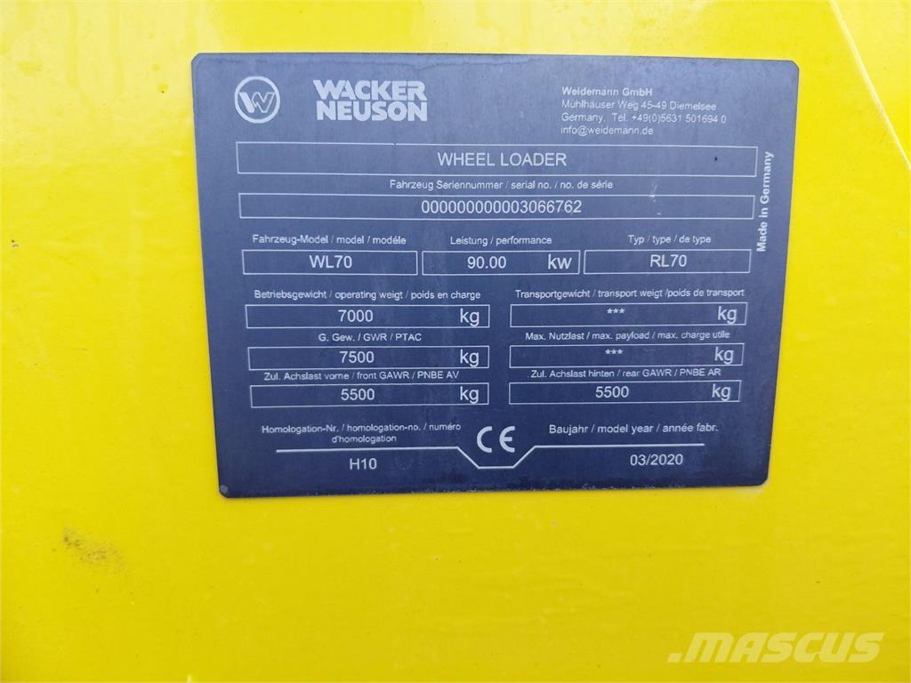 Weidemann WL 70 Tekerlekli yükleyiciler