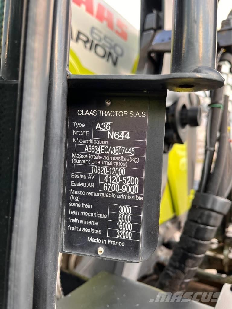 CLAAS ARION 650 Traktörler