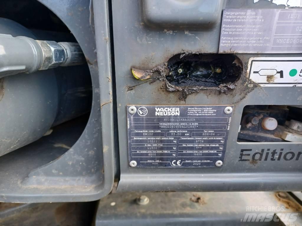 Wacker Neuson EW100 Lastik tekerli ekskavatörler