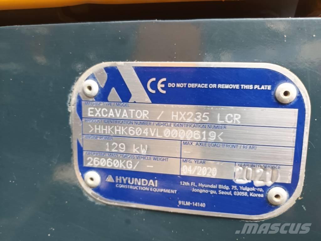 Hyundai HX 235 LCR Paletli ekskavatörler