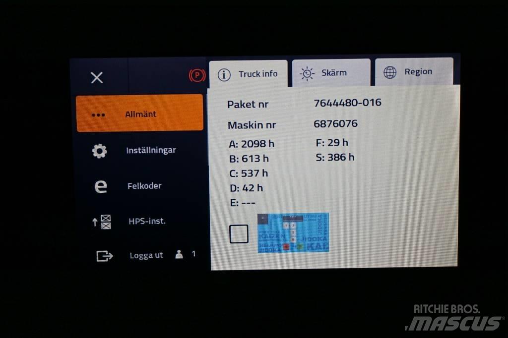 Toyota RRE140HE Reach truck - depo içi istif araçları