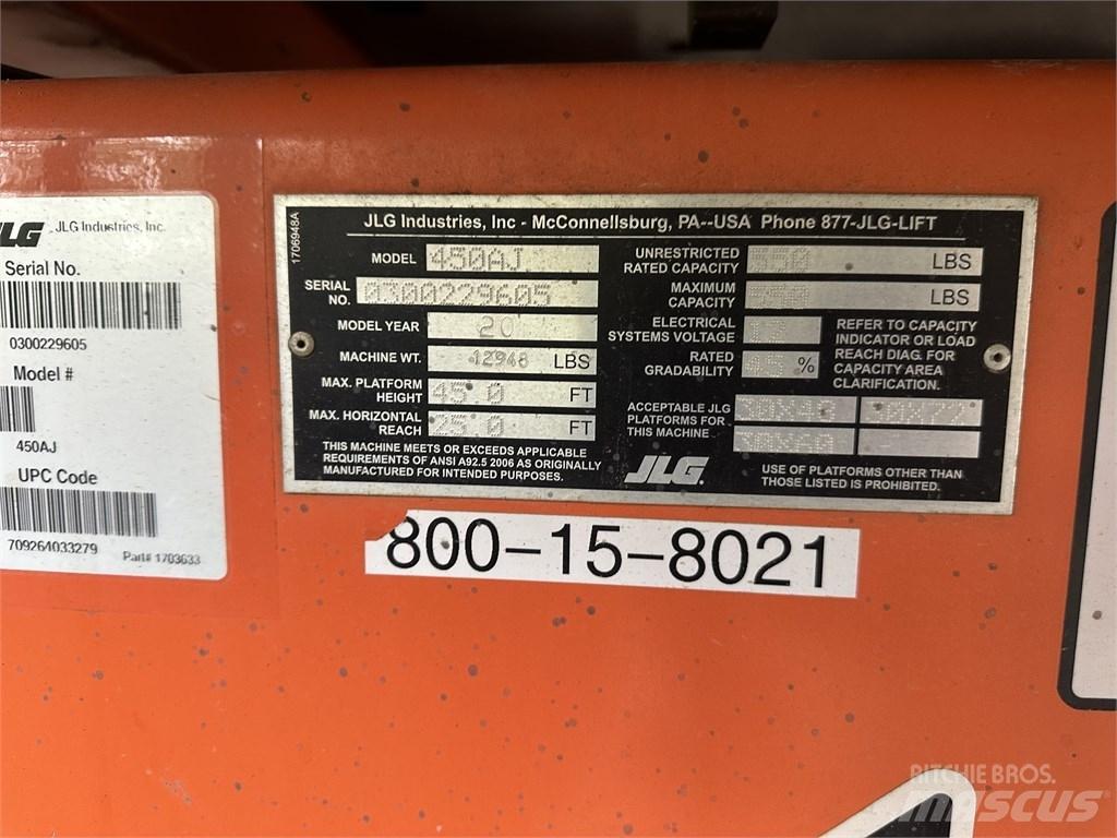JLG 450 AJ Körüklü personel platformları