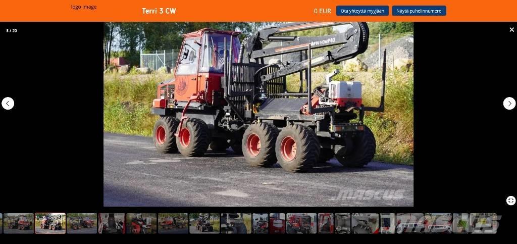 Terri 3 CV Agaç kesme siyirma makinalari