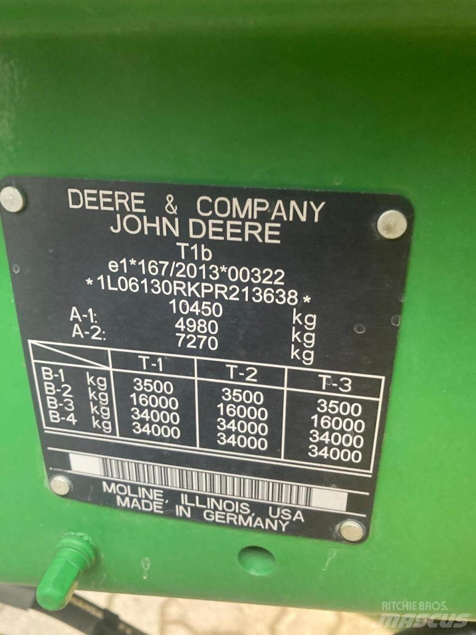 John Deere 6R 130 Traktörler