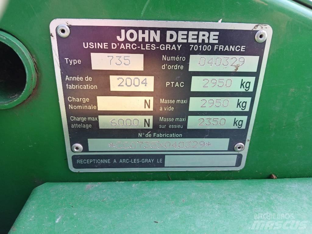 John Deere 735 Diskli çayir biçme makinasi