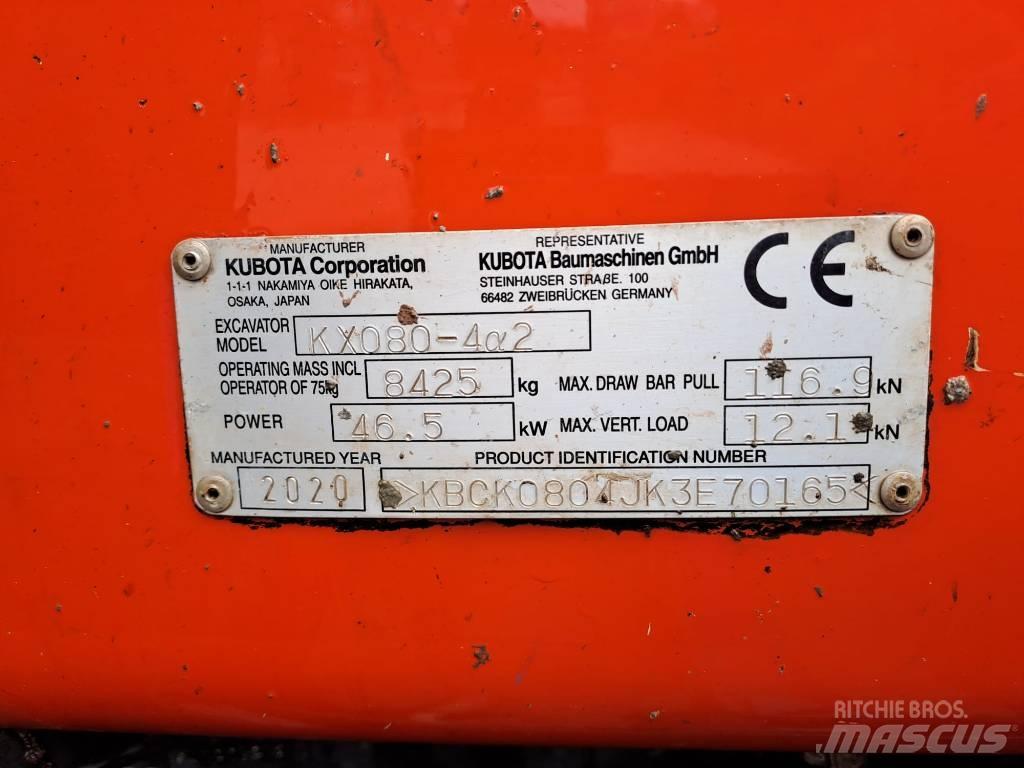 Kubota KX 080-4 Midi ekskavatörler 7 - 12 t