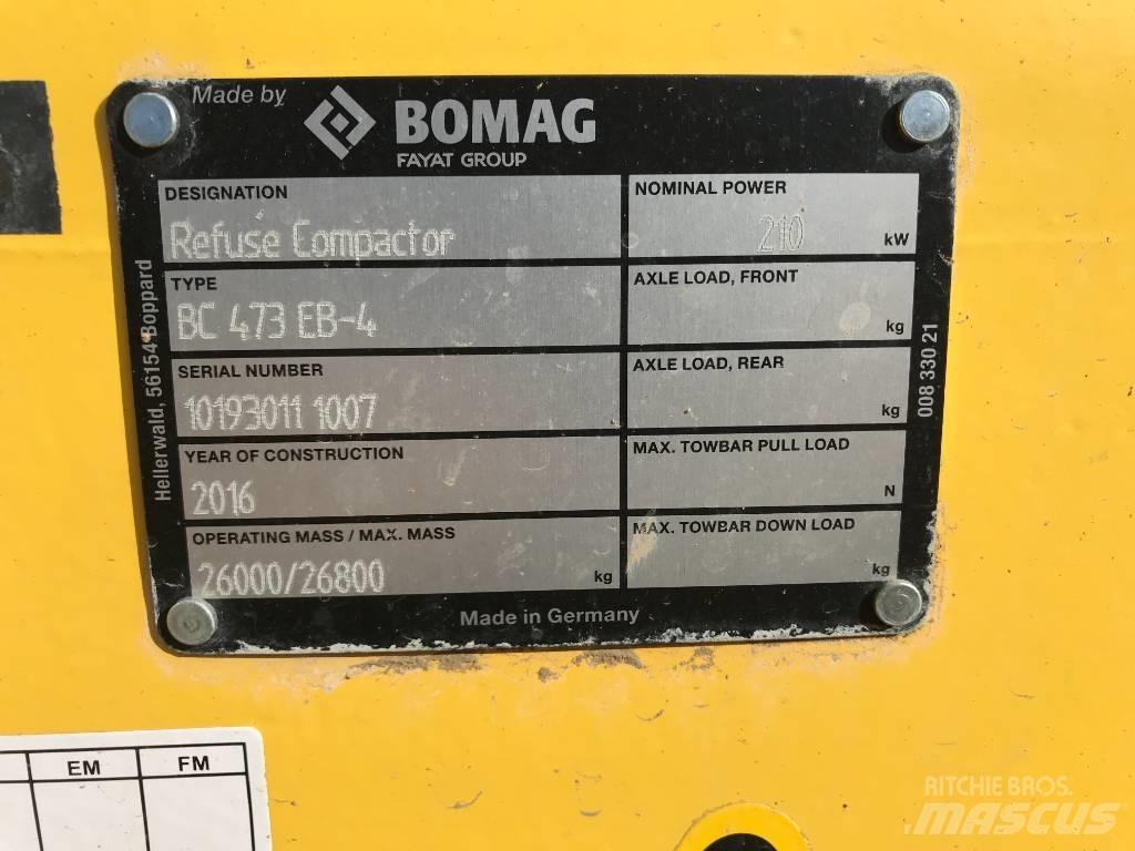 Bomag BC473EB-4 Tek tamburlu silindirler