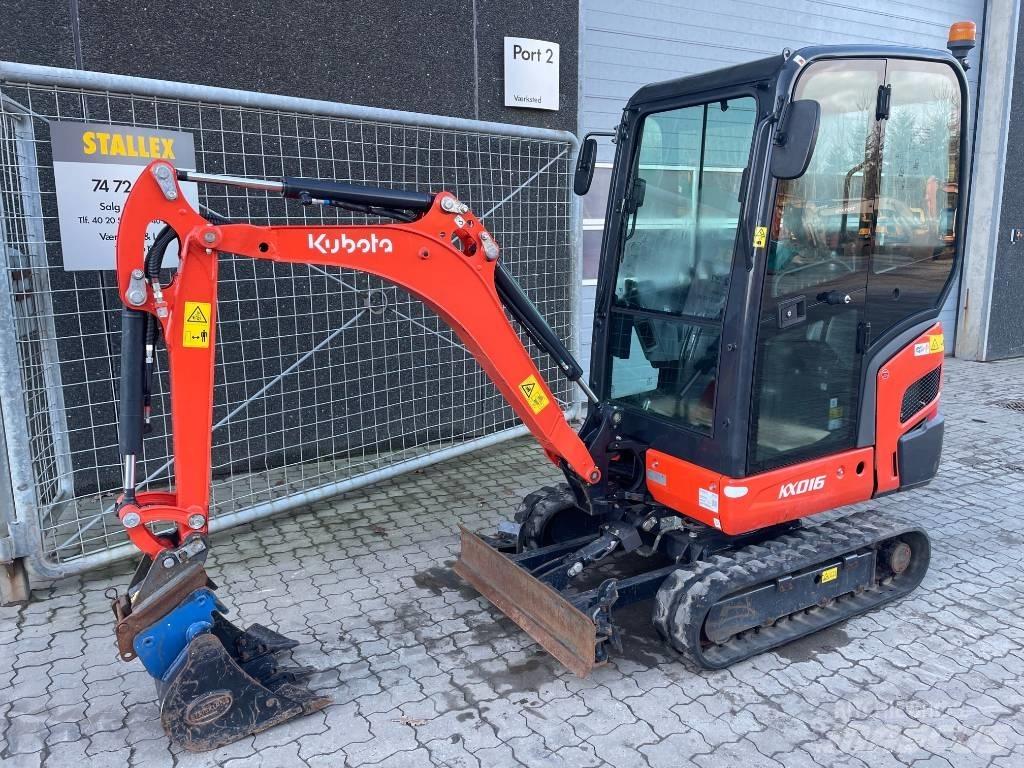Kubota KX016-4 Mini ekskavatörler, 7 tona dek