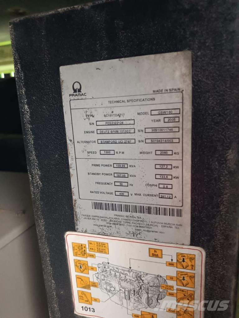 Pramac GSW 160 Dizel Jeneratörler
