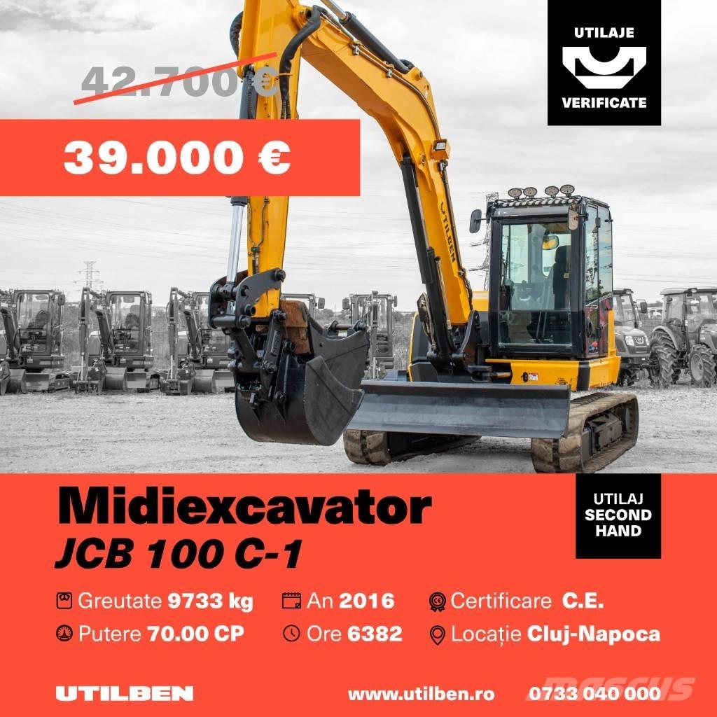 JCB 100 C-1 Midi ekskavatörler 7 - 12 t