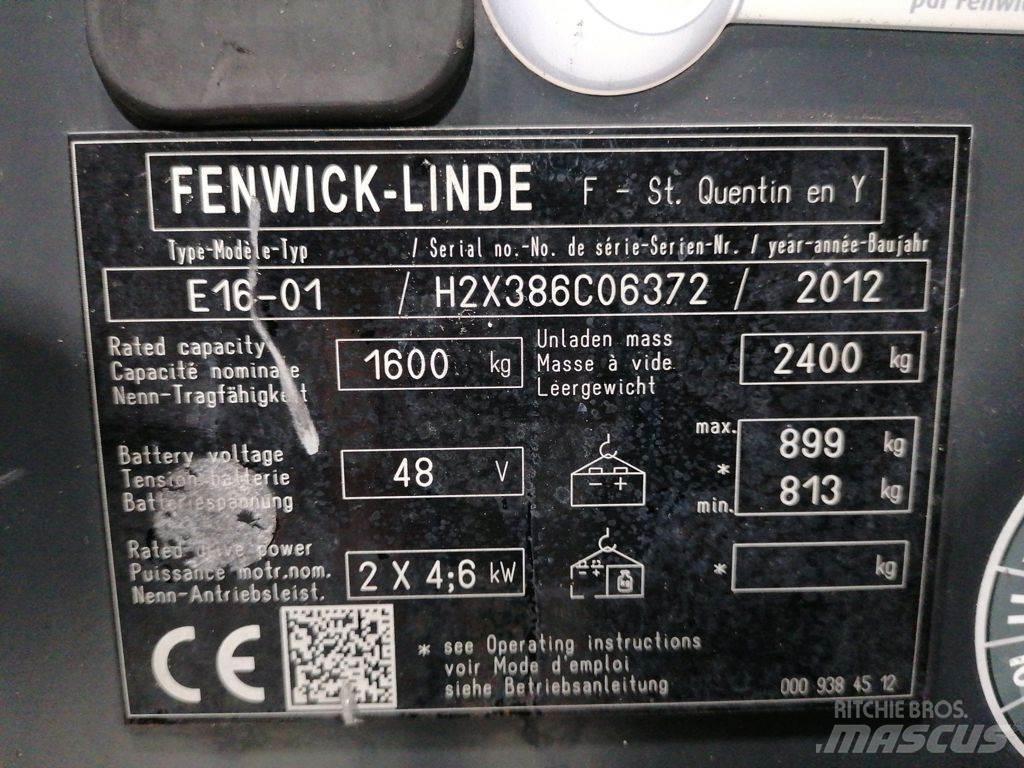 Linde E16 Elektrikli forkliftler