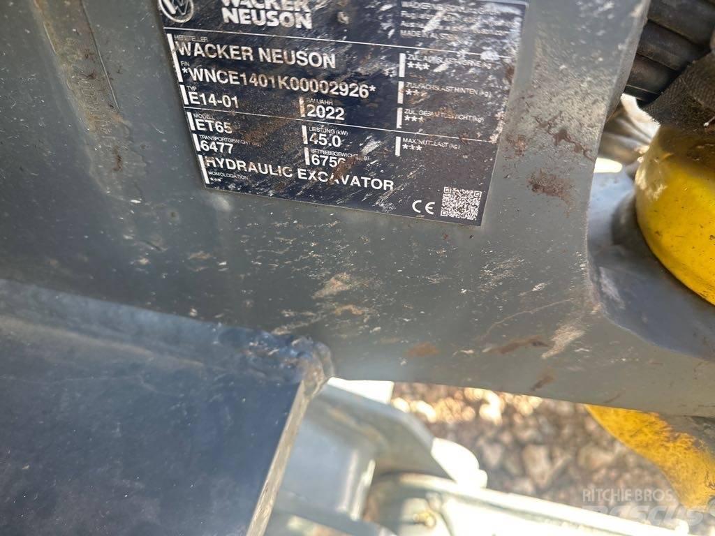 Wacker Neuson ET65 Paletli ekskavatörler