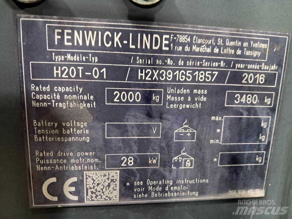 Linde H20T-01 LPG'li forkliftler