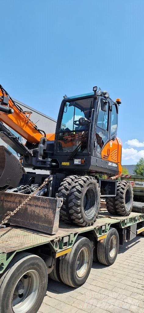 Doosan DX 100 W-7 Lastik tekerli ekskavatörler