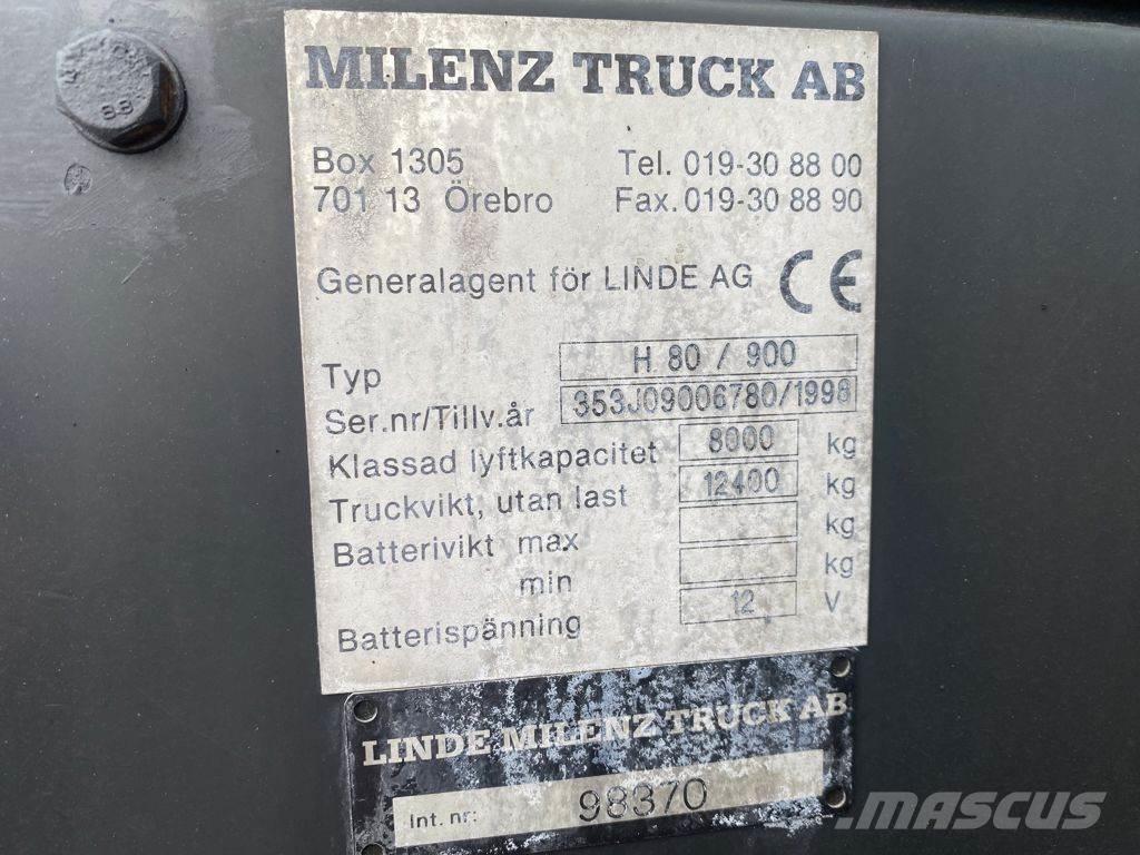 Linde H80D/900 Dizel forkliftler