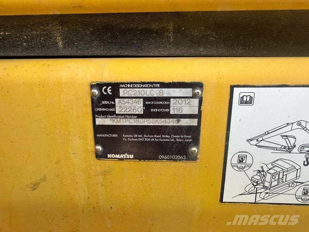 Komatsu PC 210 LC-8 Paletli ekskavatörler