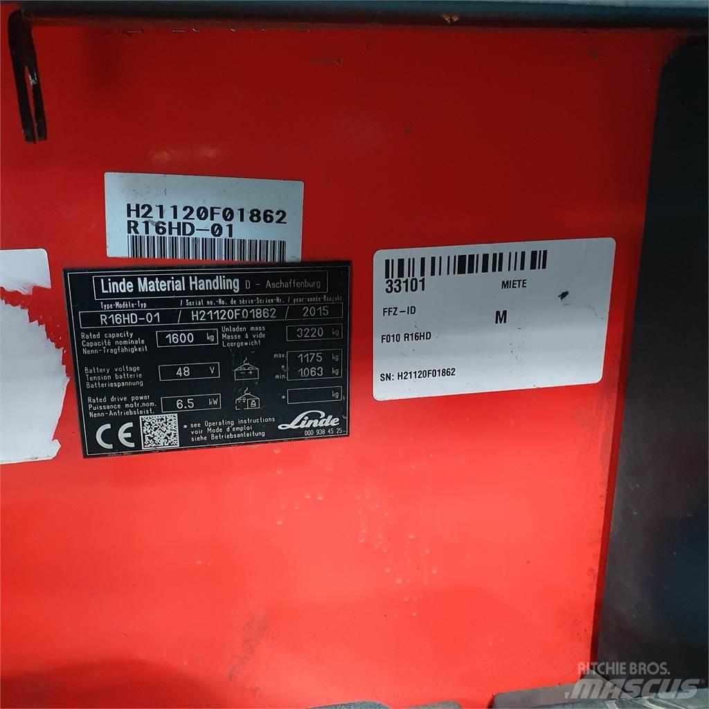 Linde R16HD Reach truck - depo içi istif araçları