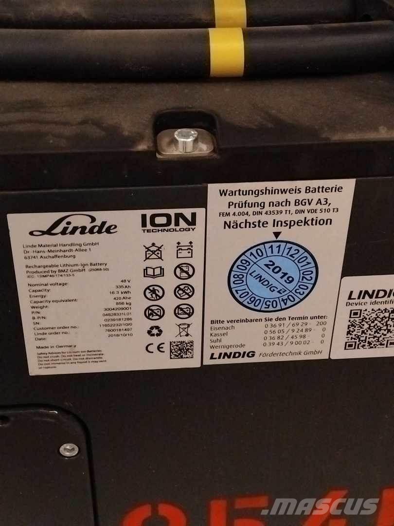 Linde E16 ION Elektrikli forkliftler