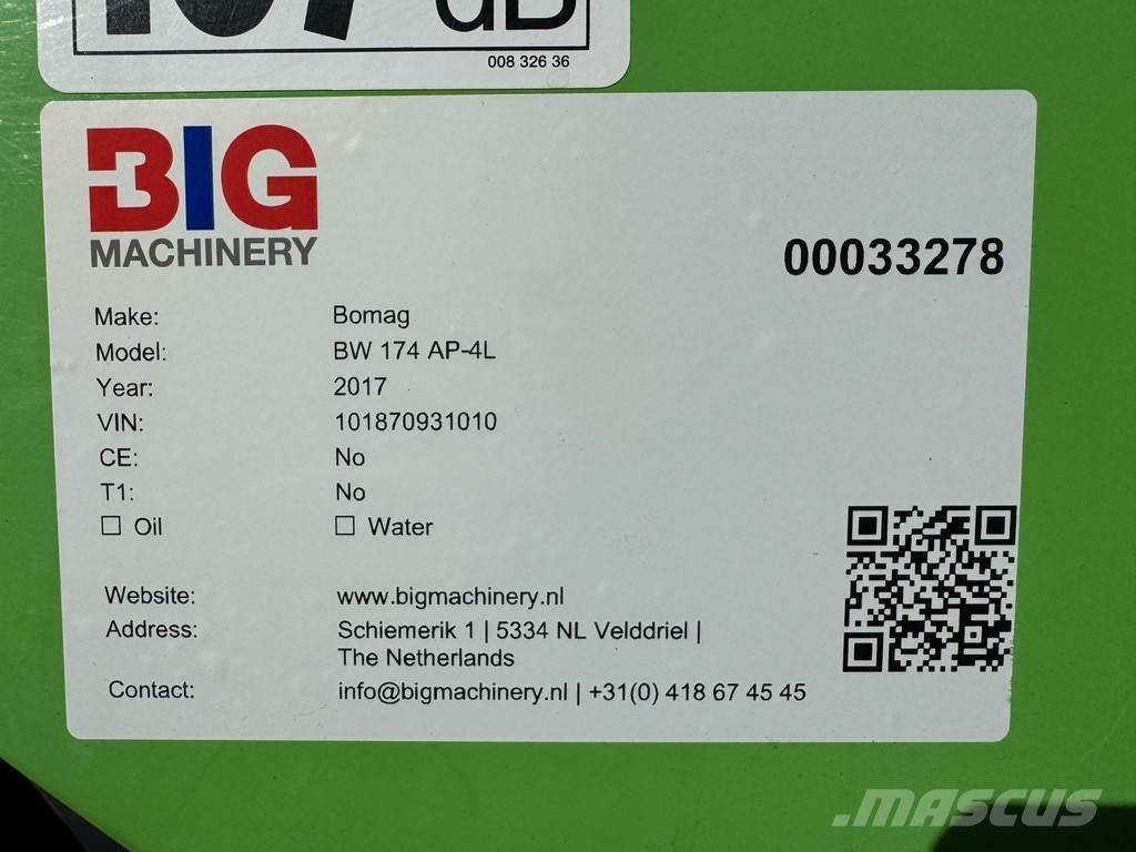 Bomag BW174 AP-4i Çift tamburlu silindirler