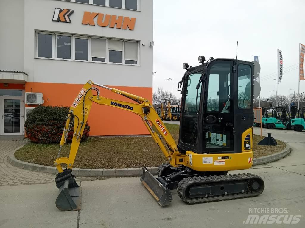 Komatsu PC 16 R-3HS Mini ekskavatörler, 7 tona dek