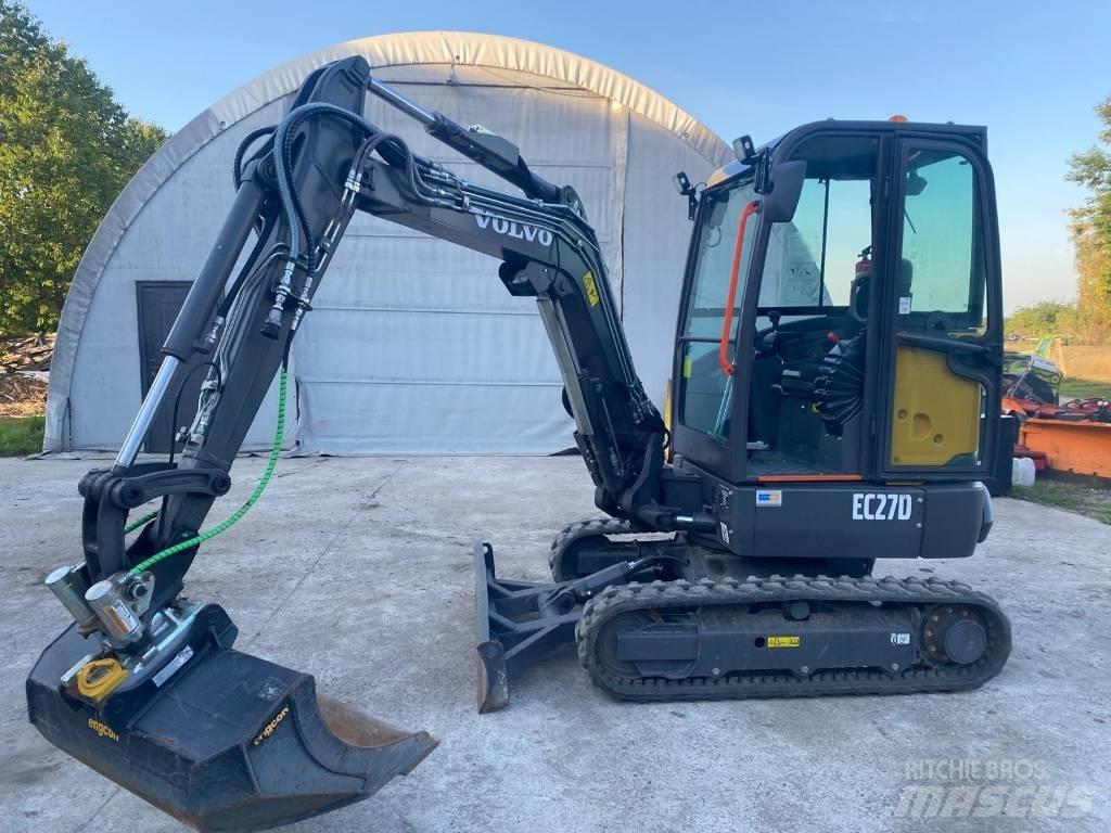 Volvo EC 27 D Mini ekskavatörler, 7 tona dek