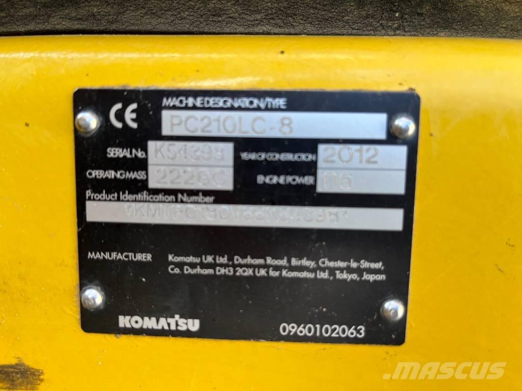 Komatsu PC 210 LC-8 Paletli ekskavatörler