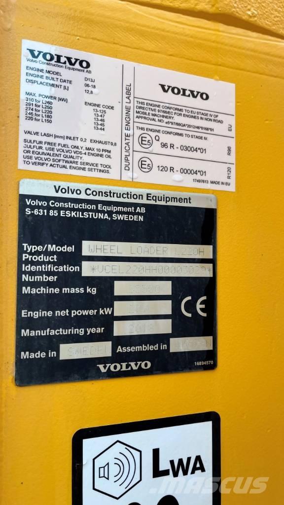 Volvo L220H Tekerlekli yükleyiciler