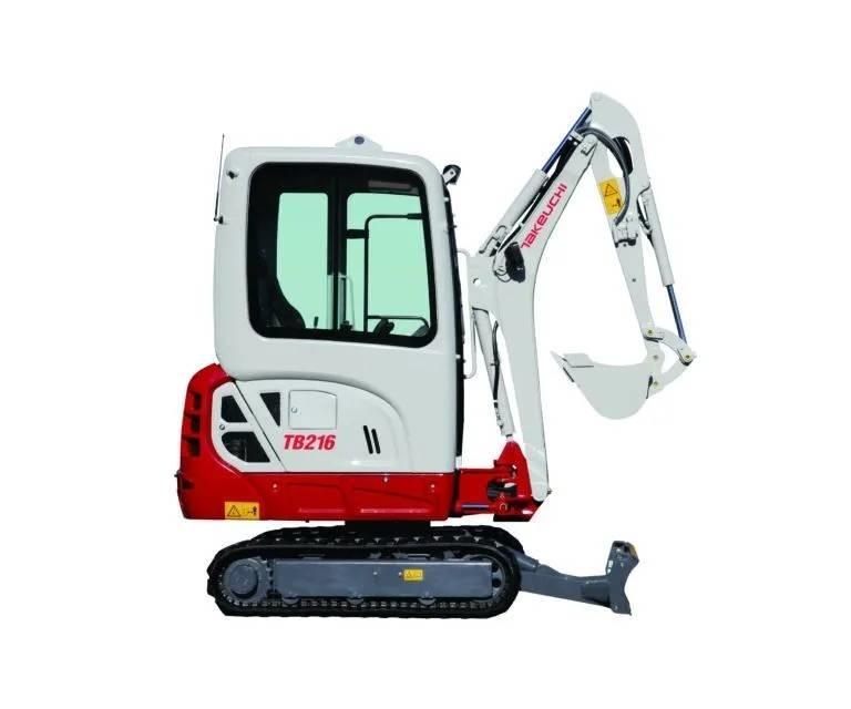 Takeuchi TB216 Mini ekskavatörler, 7 tona dek