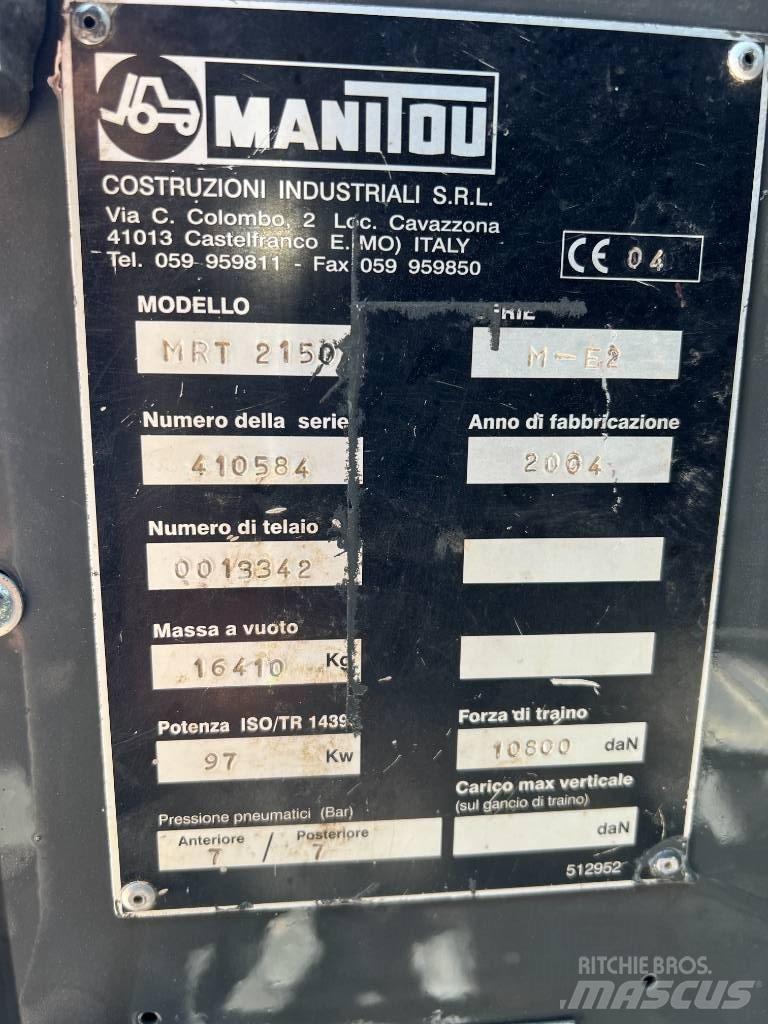 Manitou MRT 2150 Teleskopik yükleyiciler
