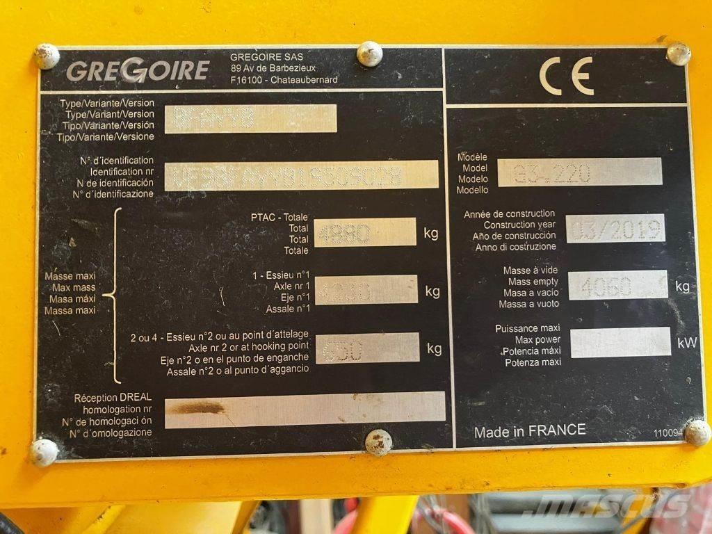 Gregoire G3.220 Bag bozumu makinalari